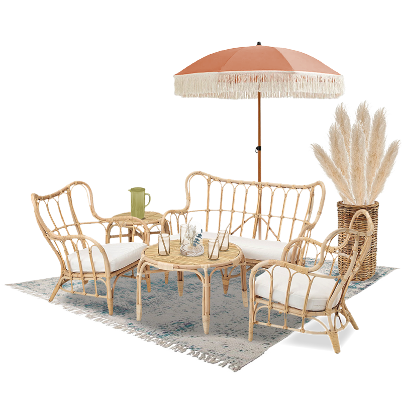 moodboard from the rattan manila malacca collection