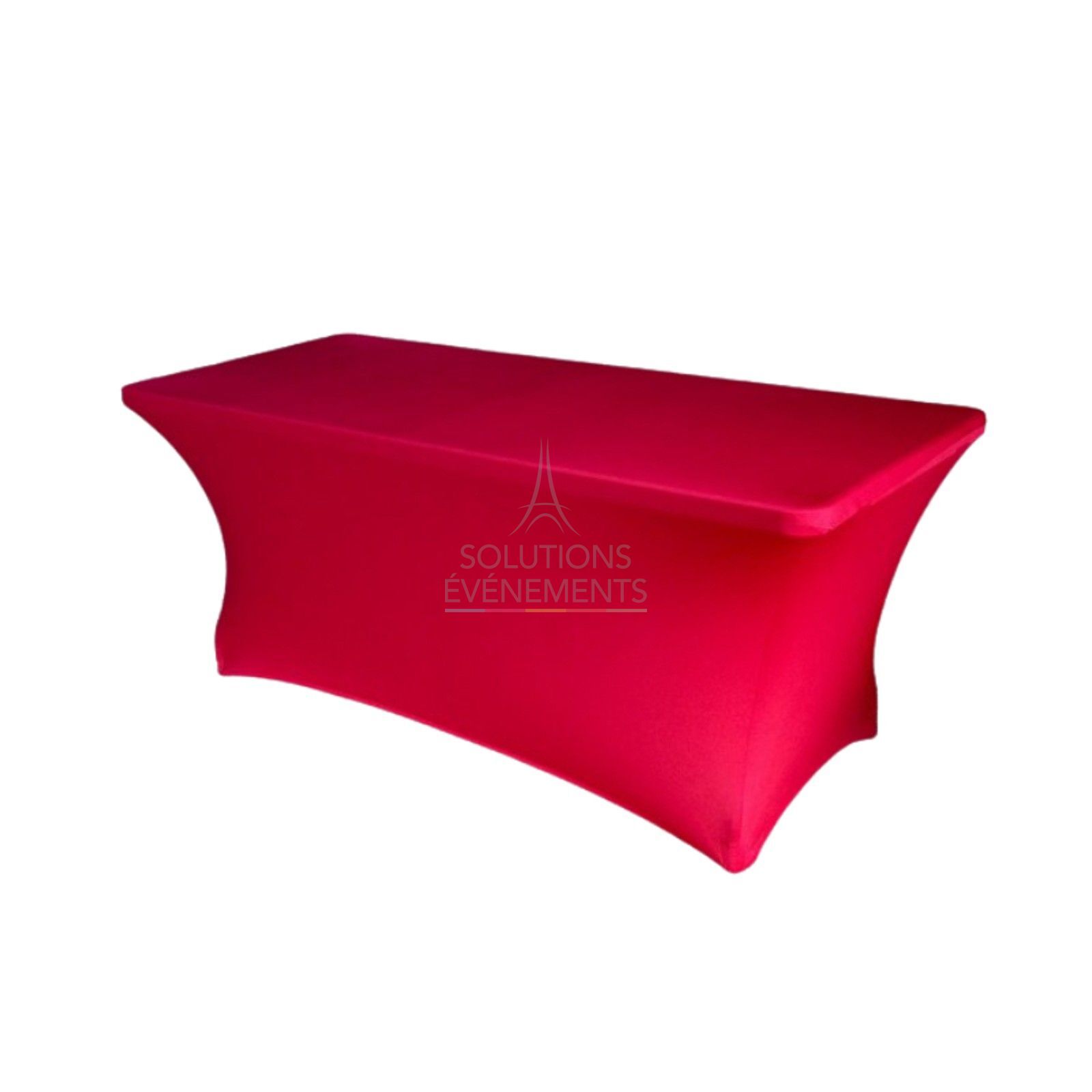 Rectangular table for 2 to 4 people with black cover - Visual 1