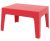 Plastic lounge coffee table rental for indoor/outdoor use