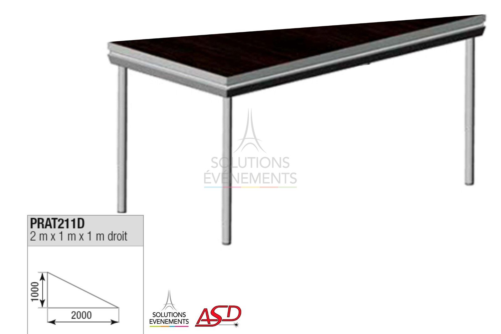 Podium rental for outdoor or indoor use