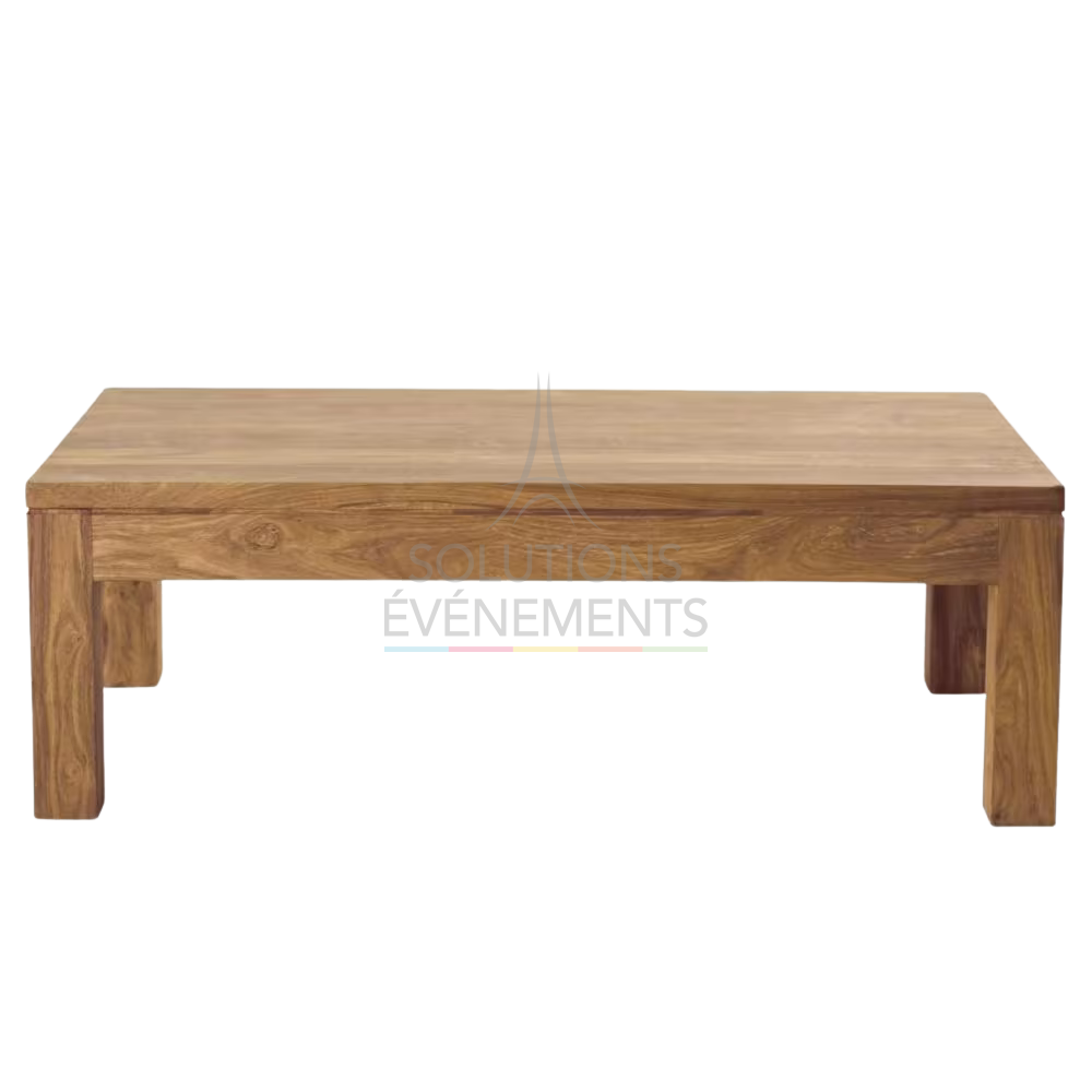 Rosewood coffee table rental 110 cm