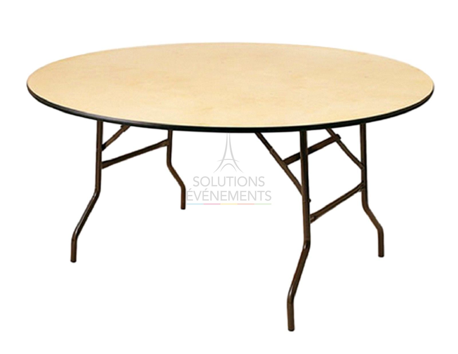Rental of round wooden table with a diameter of 120cm (6-8 people)