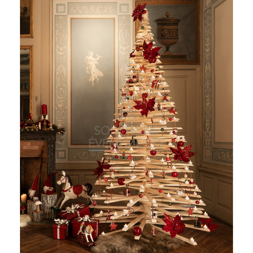 Sapin en bois 300 cm  - Visuel 2