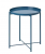 Blue steel coffee table rental