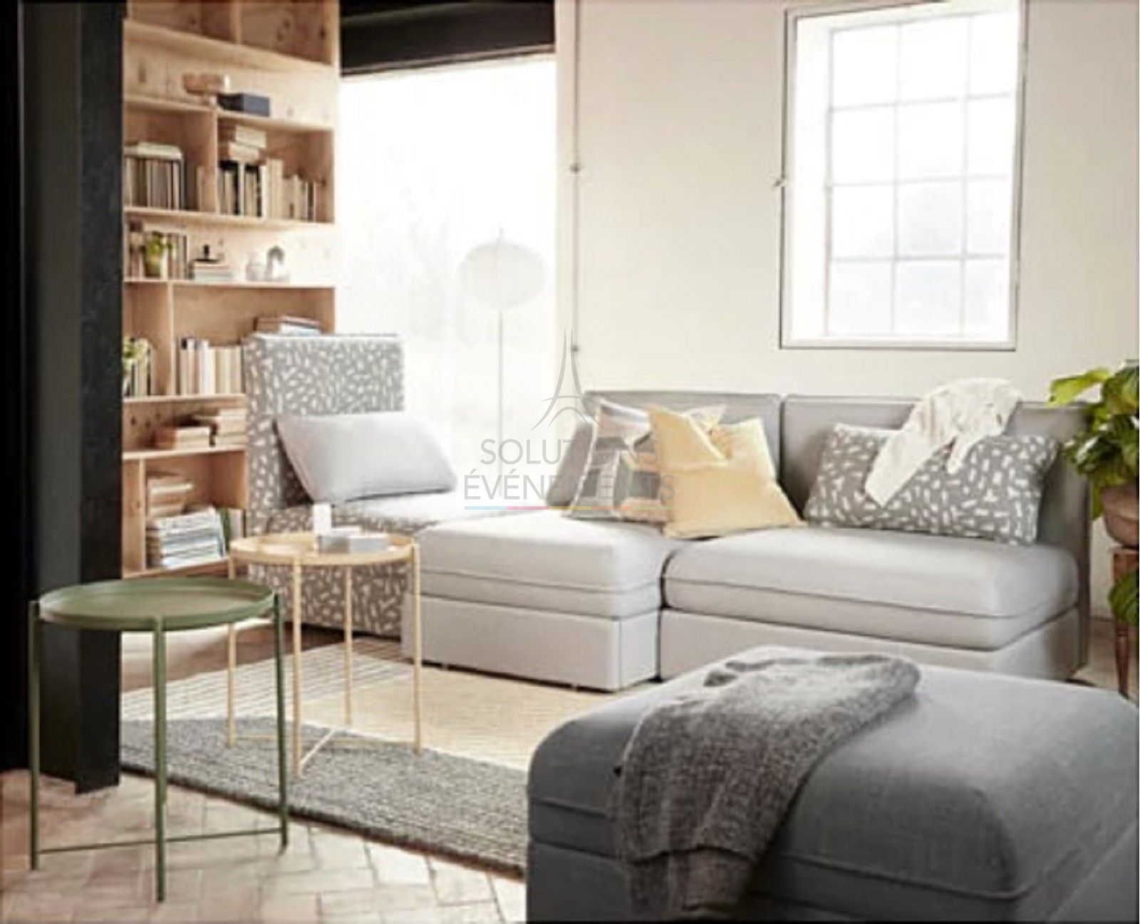 Scandinavian Malmo green coffee table - Visual 5