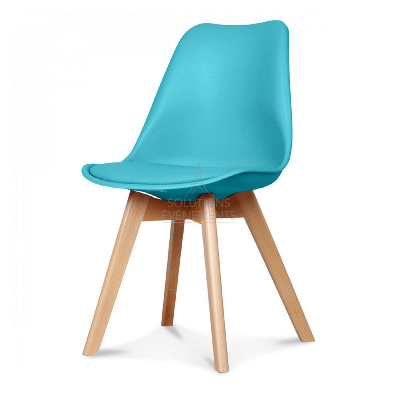 Scandinavian sky blue chair - Visual 1