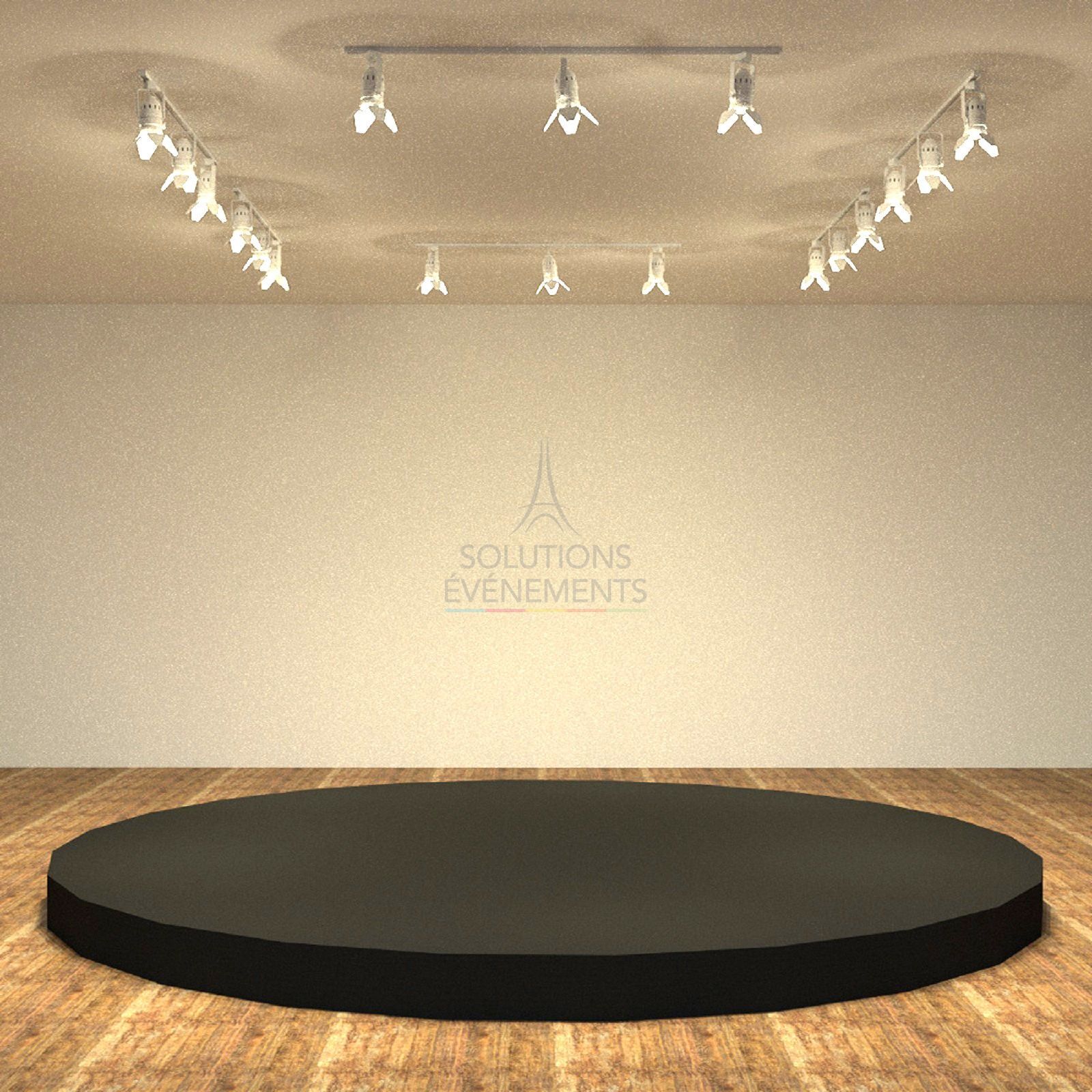 Scène ronde habillée - Diamètre 4m  - H20cm  - Visuel 2