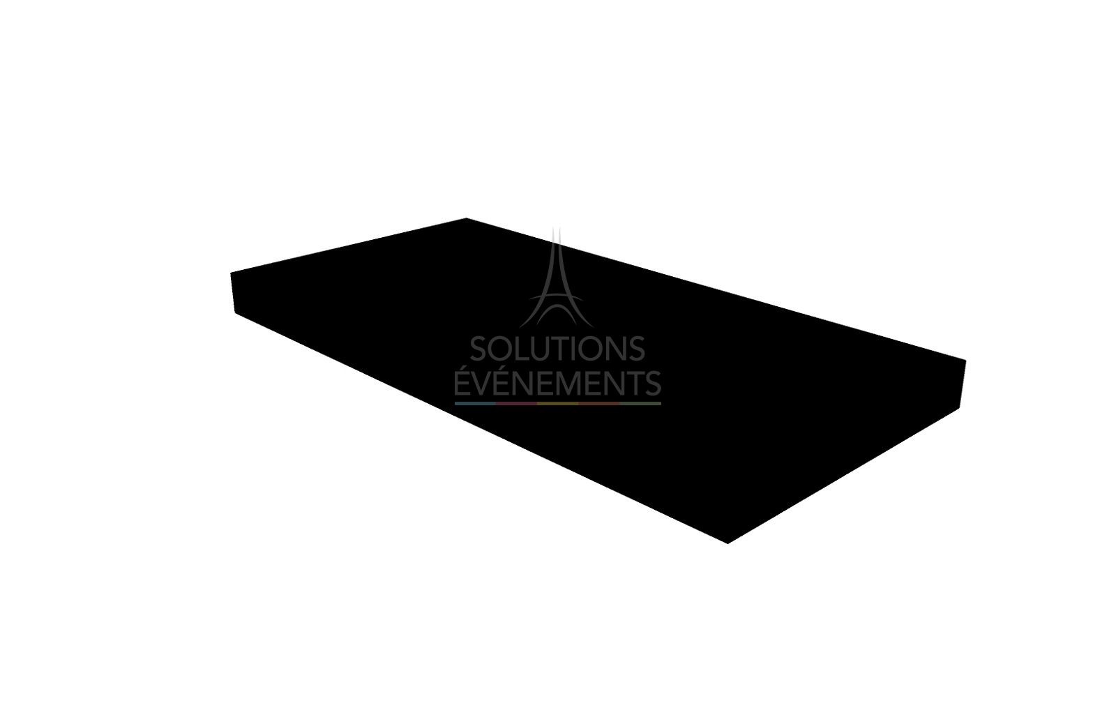 Estrade personnalisable avec habillage premium pour événement corporate