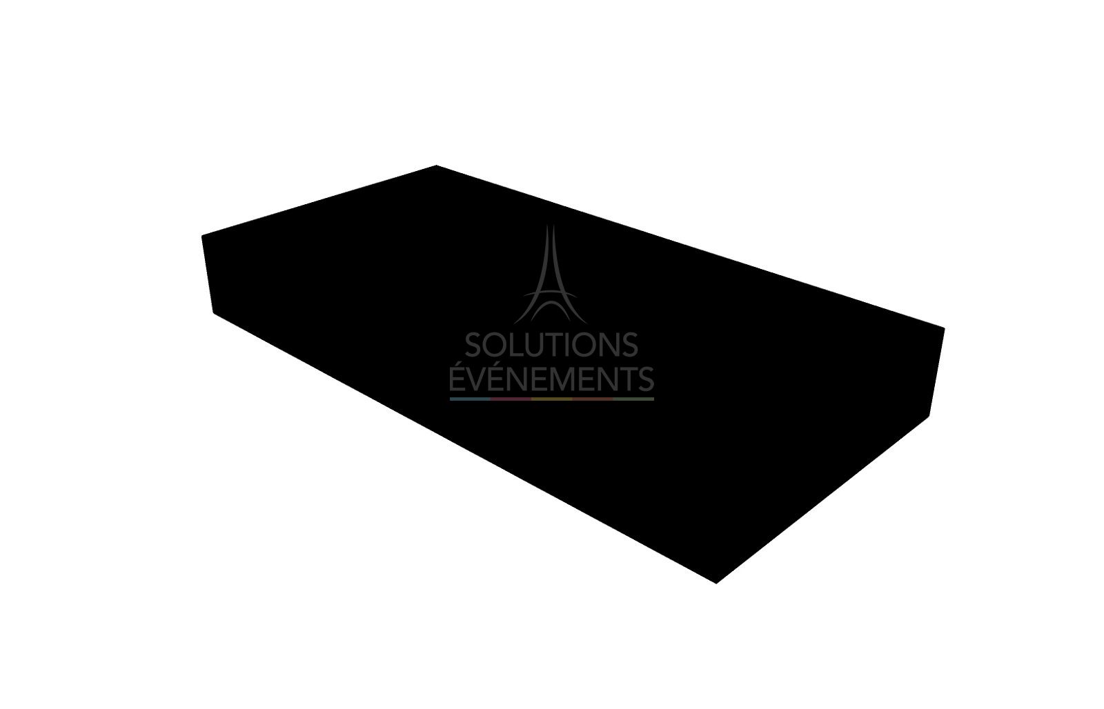 Estrade événementielle avec finition esthétique et visibilité optimale