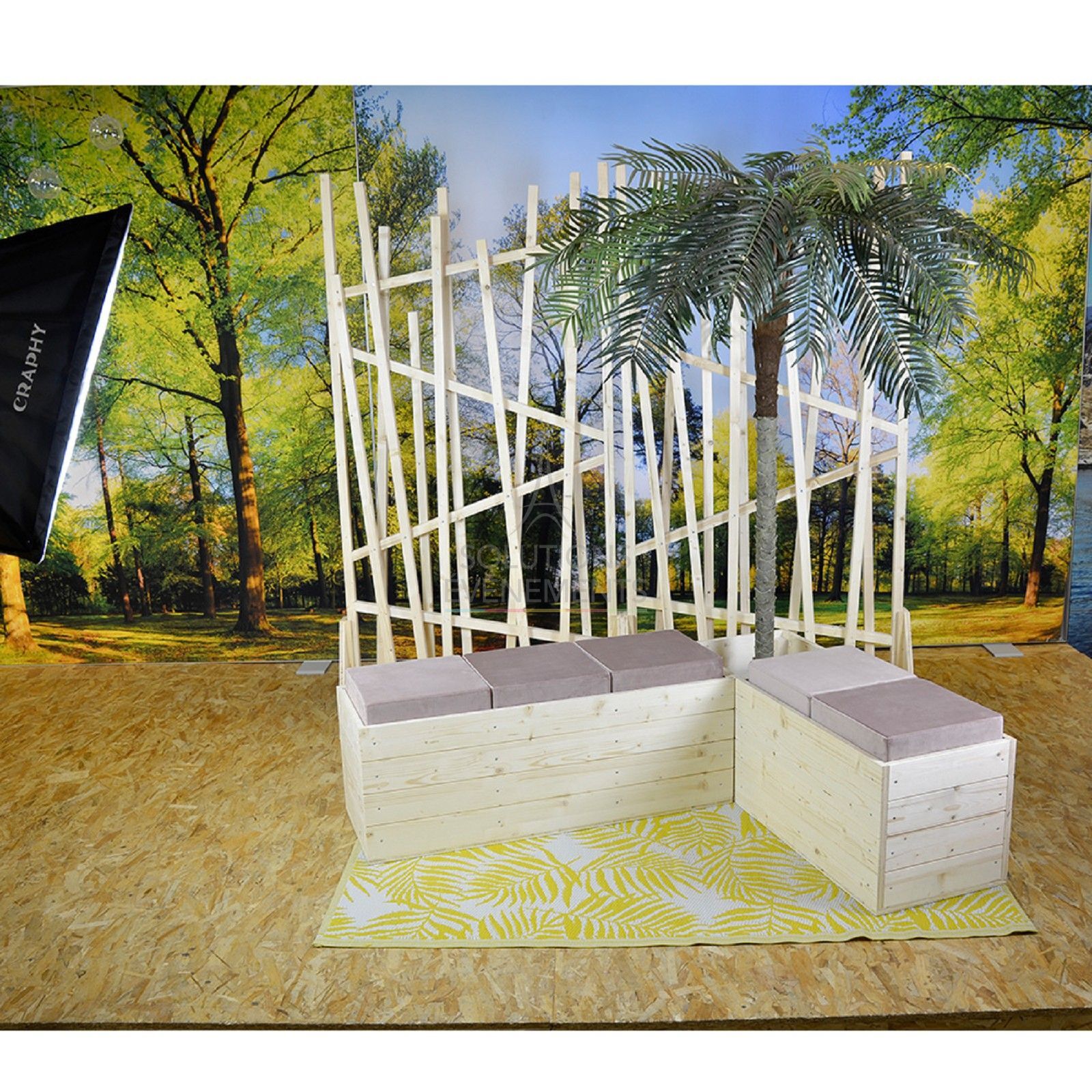 Senlis Pouf - Green Velvet - Visual 2