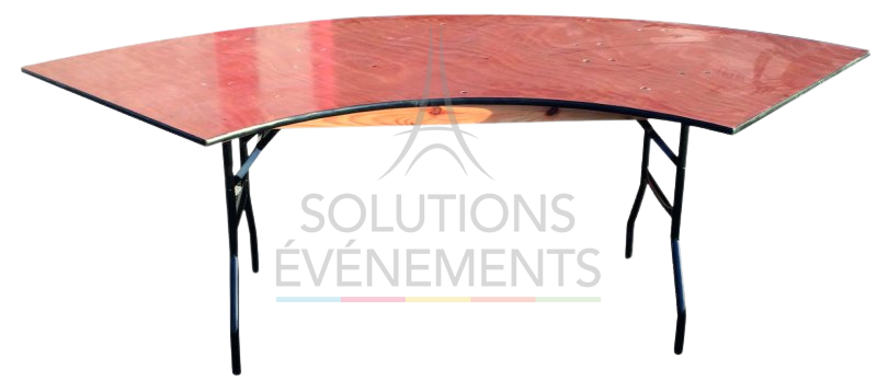 Serpentine table rental 240 cm