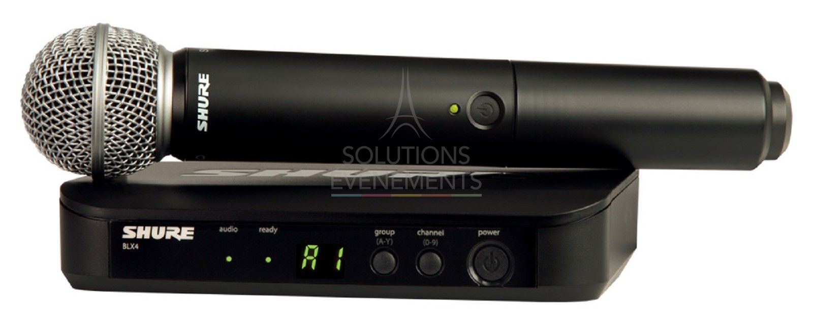 Rental Micro Set 1 BLX 24 receiver and 1 SM58 microphone
