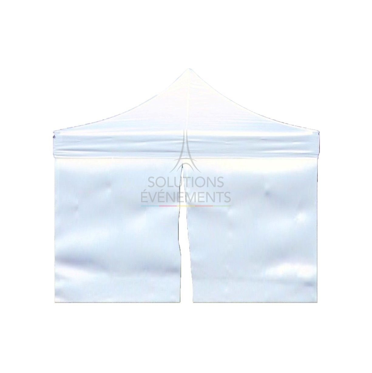 Rental side wall with zipper