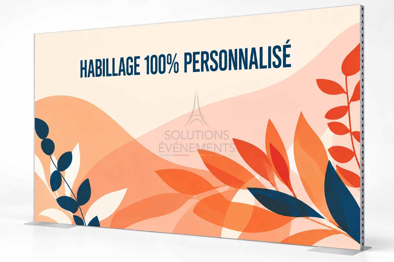 Rental of customizable front/back signage totem