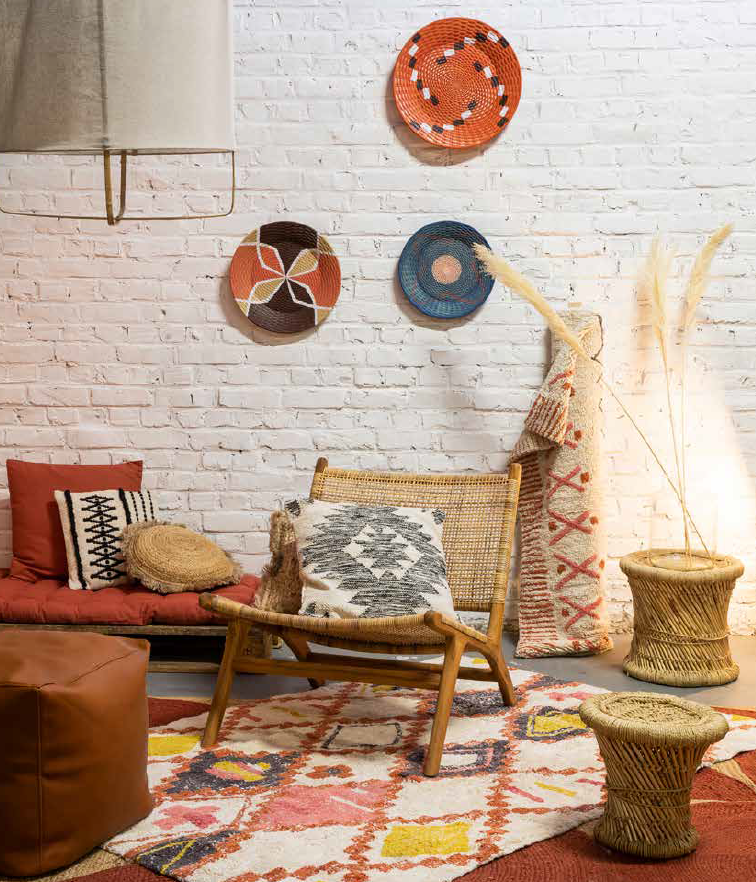 Small Bamboo Pouf - Visual 3