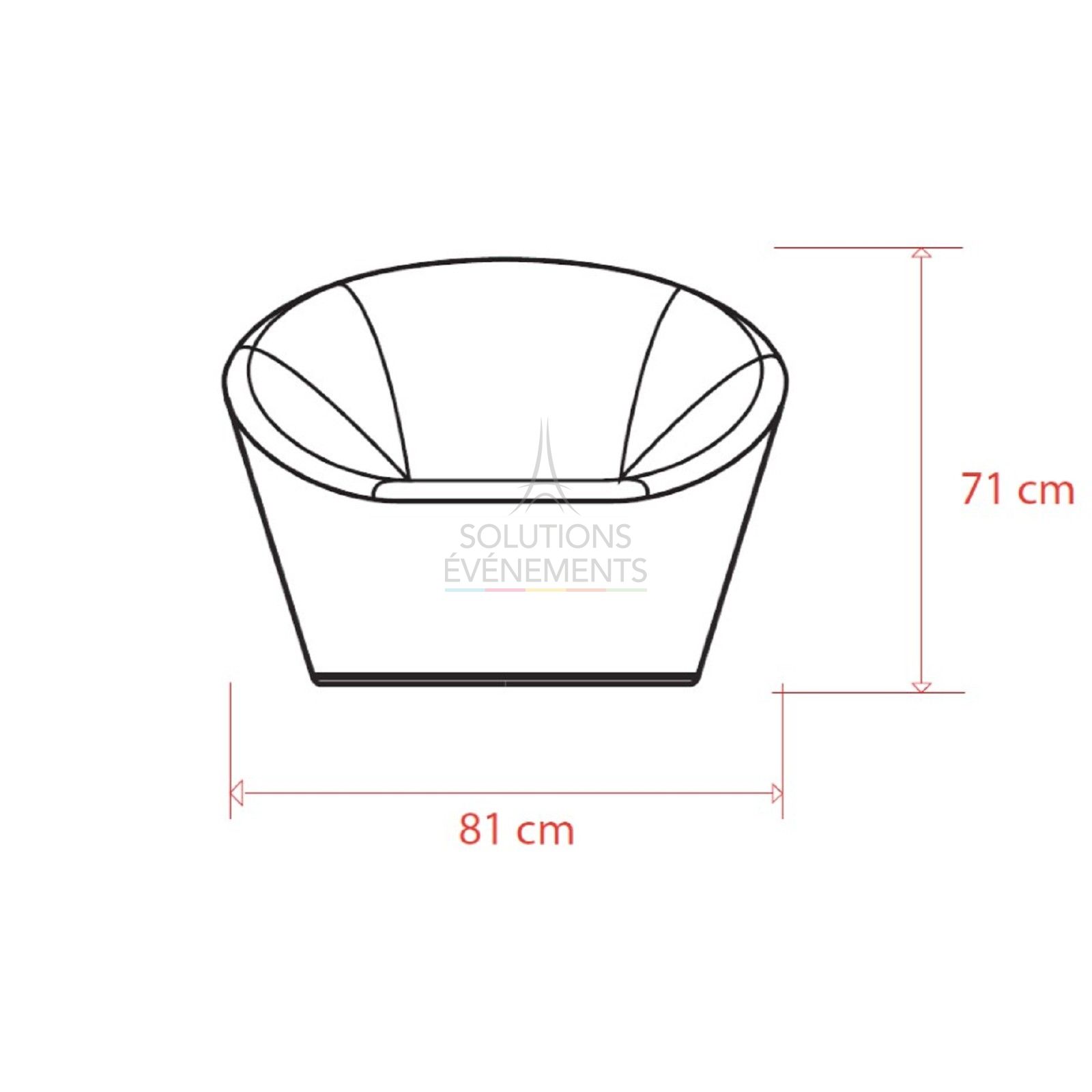 Smart Air White Inflatable Armchair - Visual 5