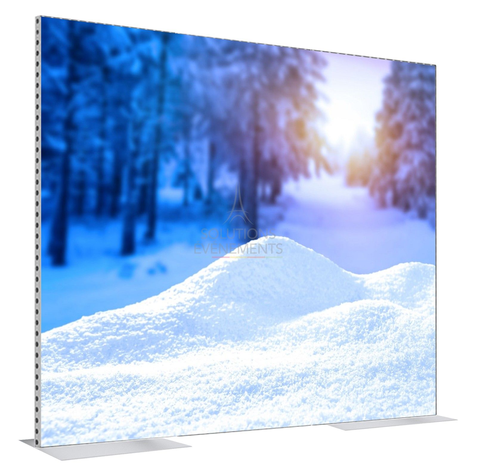 Rental of a self-supporting display measuring 3m00 x 2m50