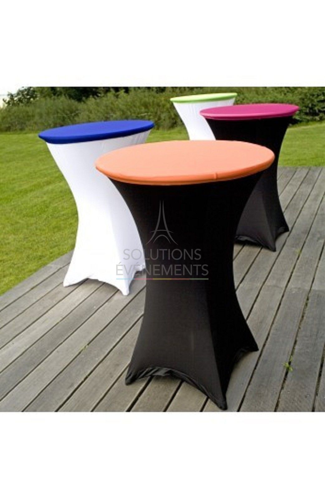 Standing dining table Fuchsia pink cover - Visual 2