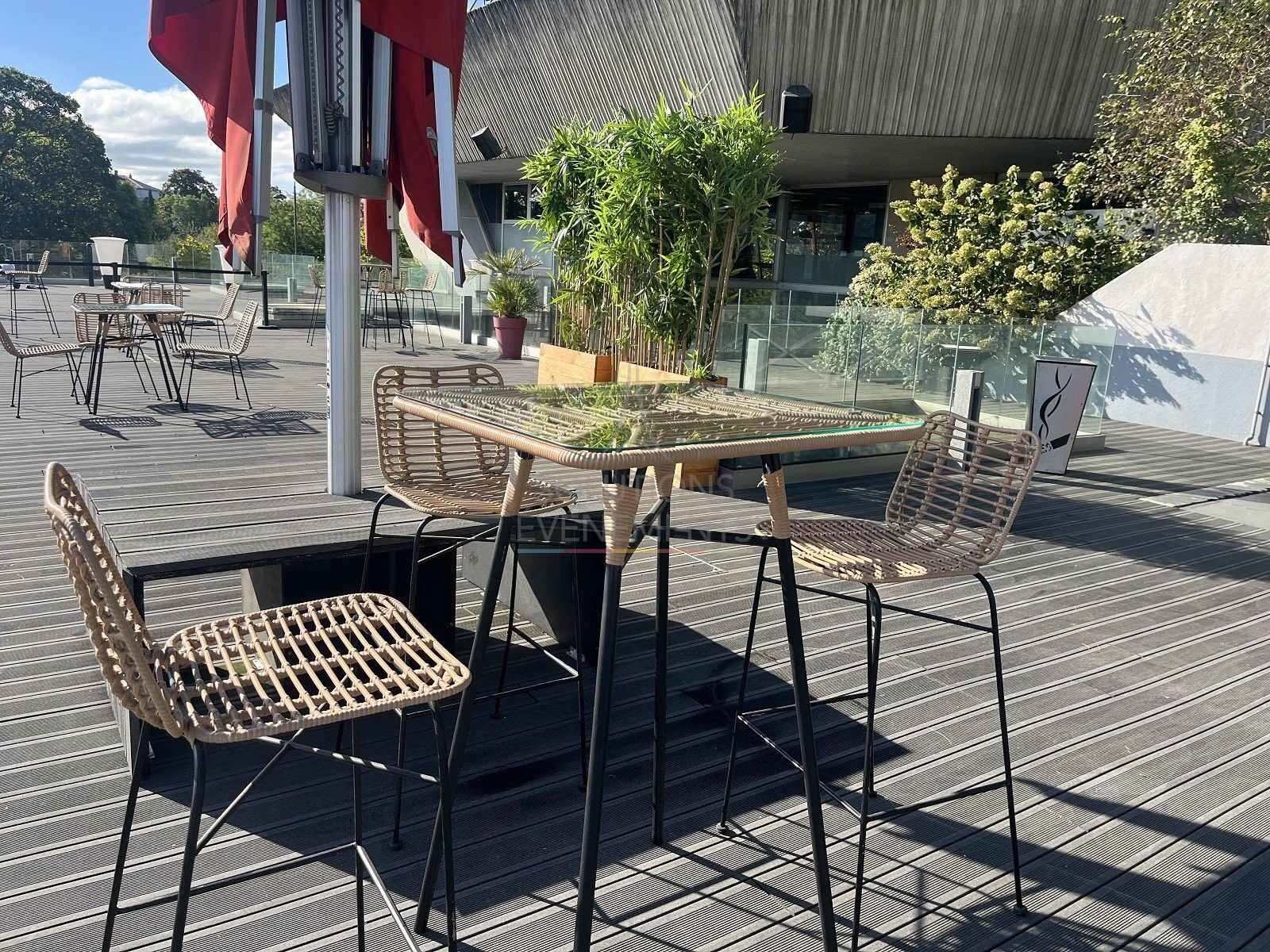 Standing table Palm Rattan - Visual 3