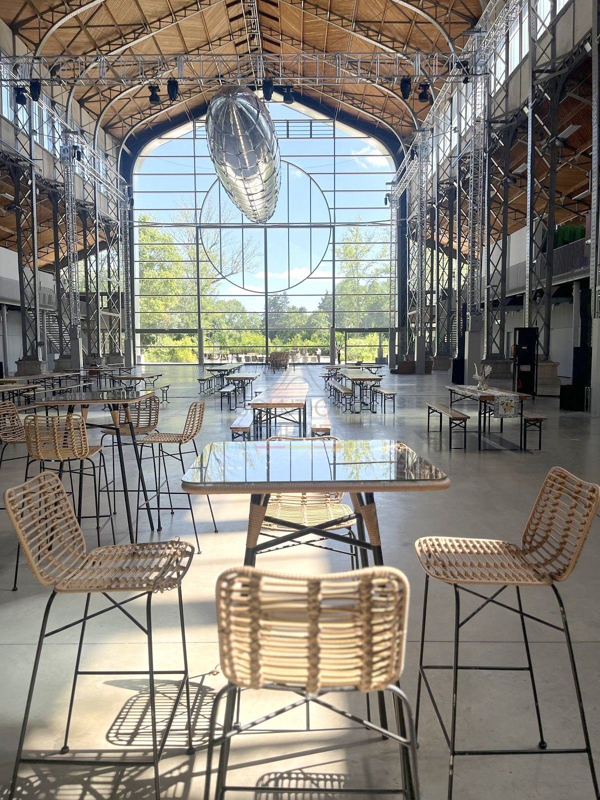 Standing table Palm Rattan - Visual 5