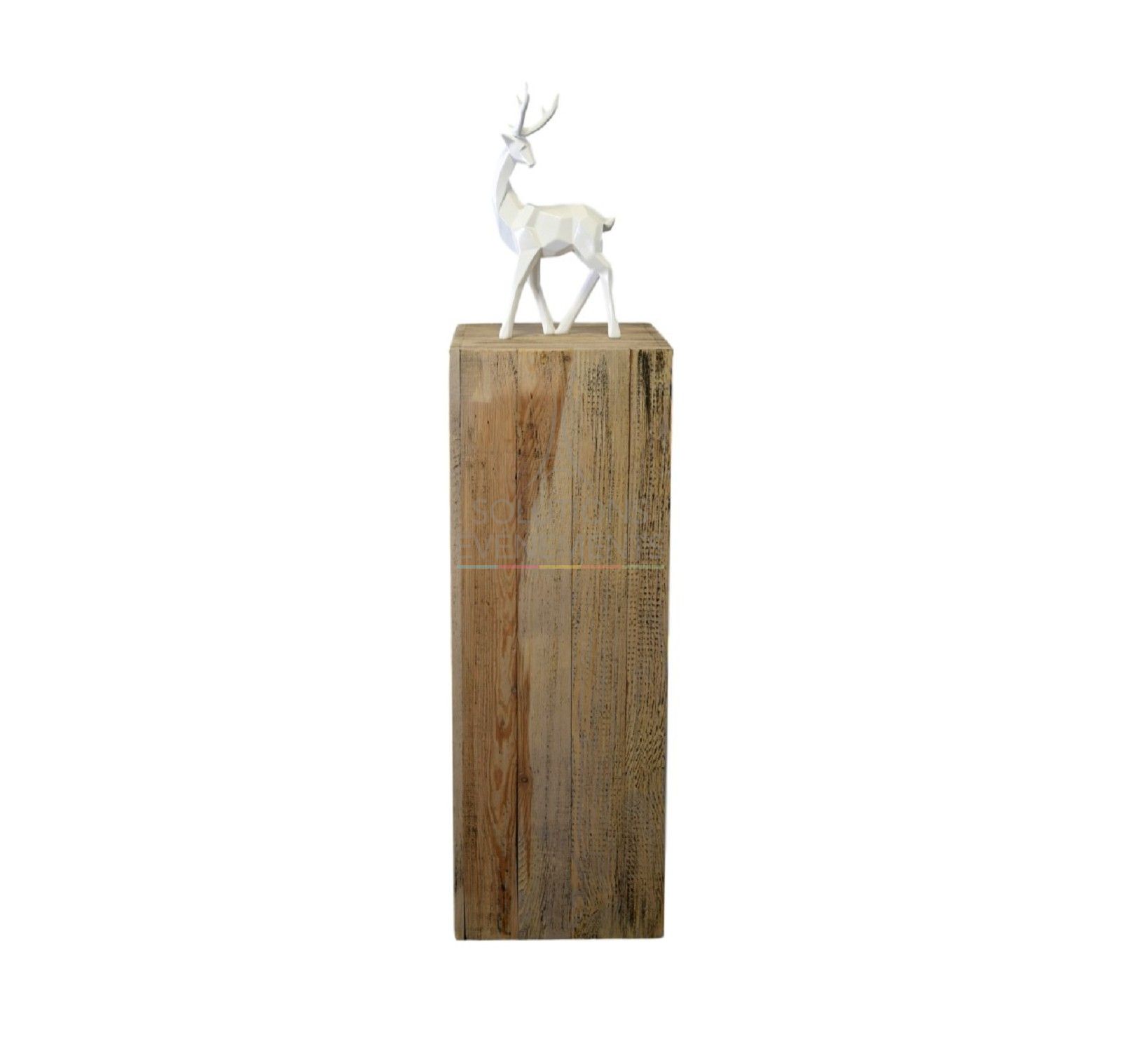 Stele 110x40x40 vintage wooden - Visual 2
