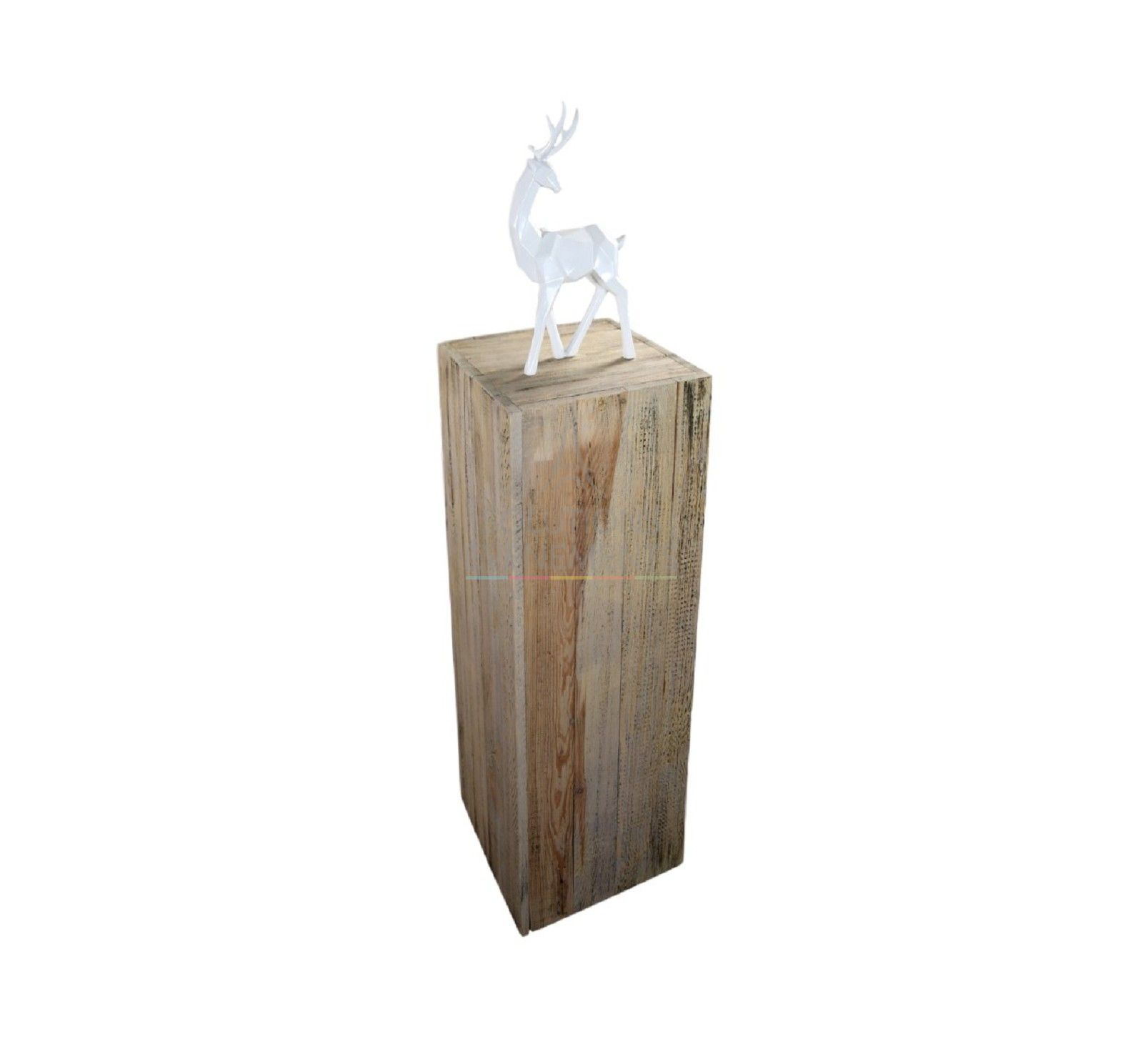 Stele 110x40x40 vintage wooden - Visual 3