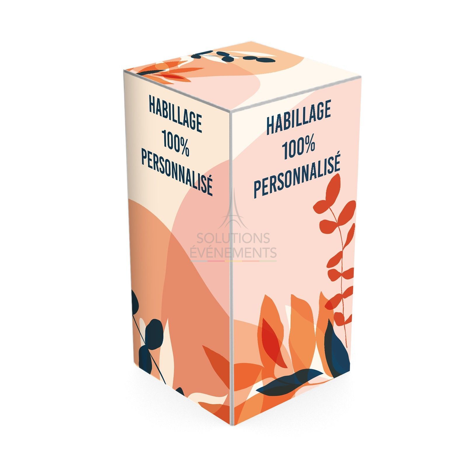 Location stèle d'exposition et présentation B-box personnalisable en dibond