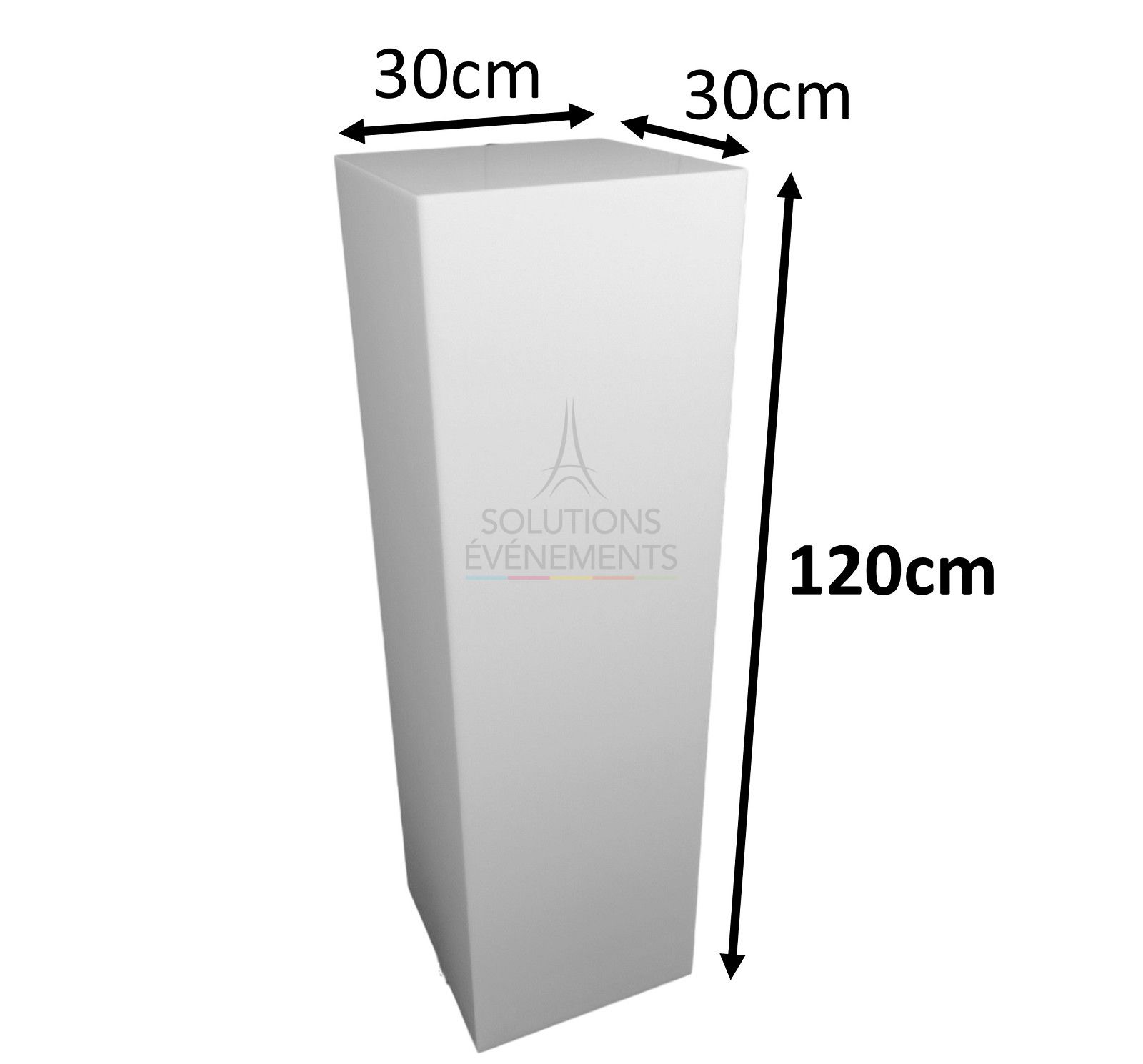 Stèle blanche avec cloche - 120cm - Visuel 2