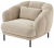 beige 3d fabric armchair rental