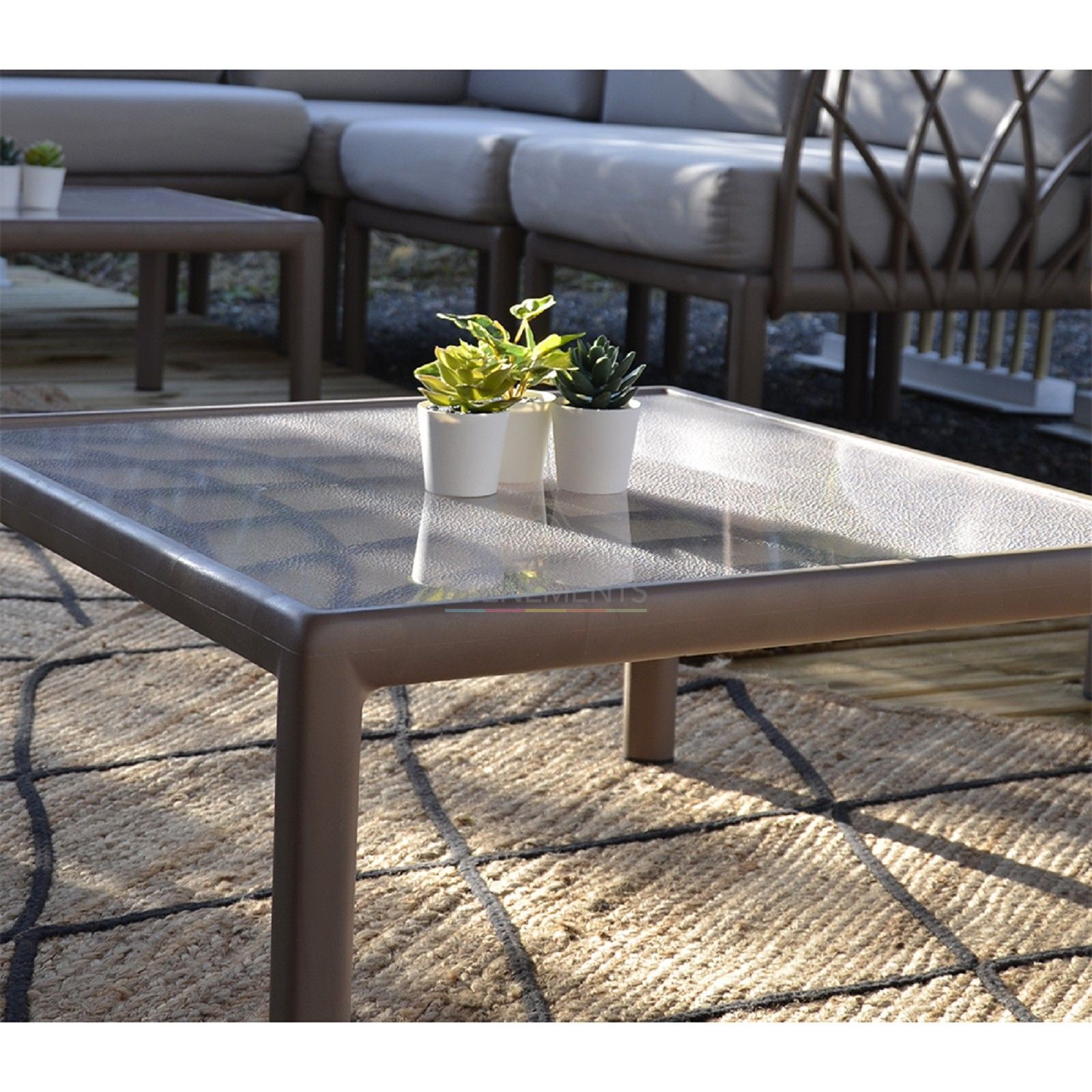 Table basse Antibes - Plateau Lucid - Visuel 5