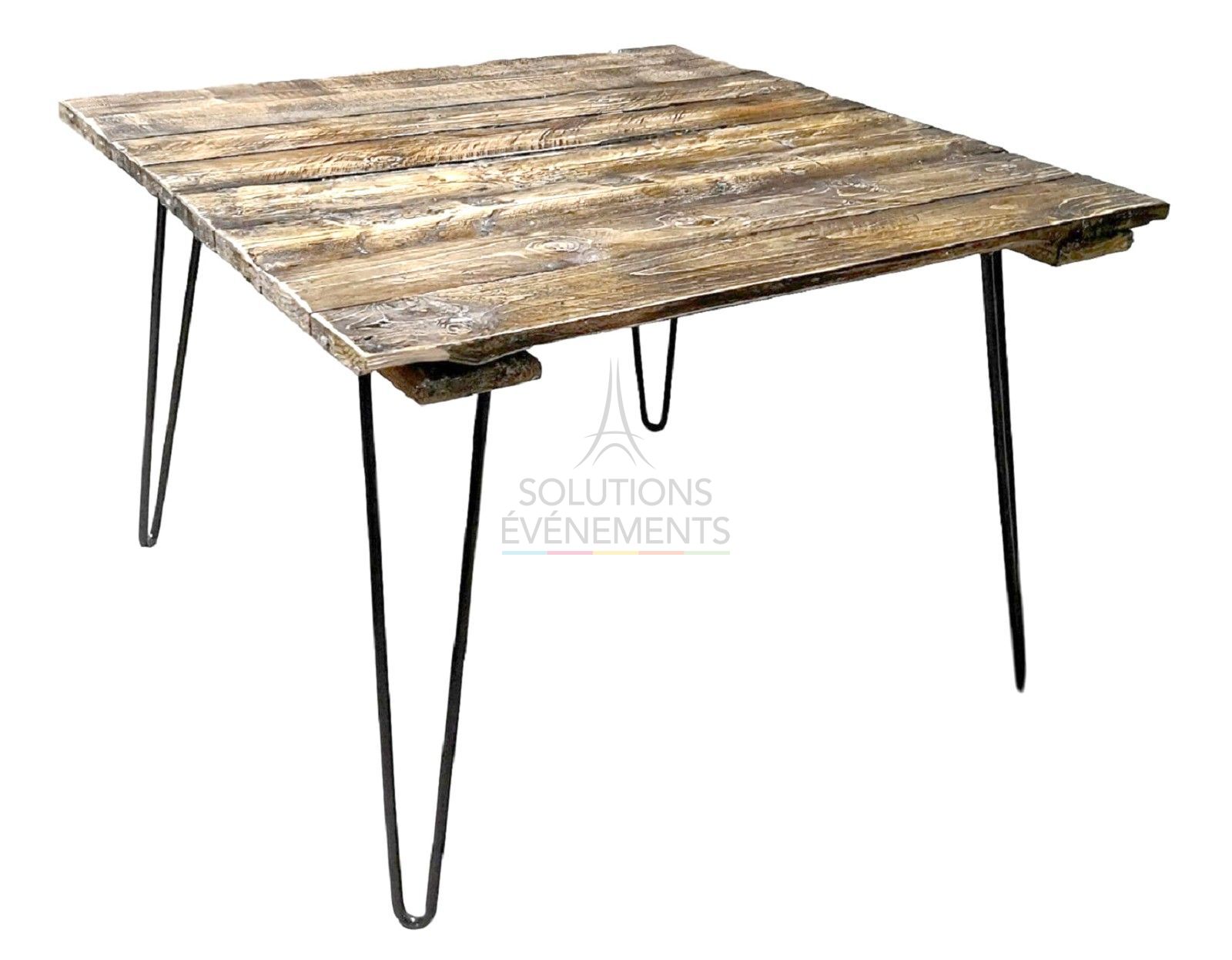 Location de table basse design vintage et industriel