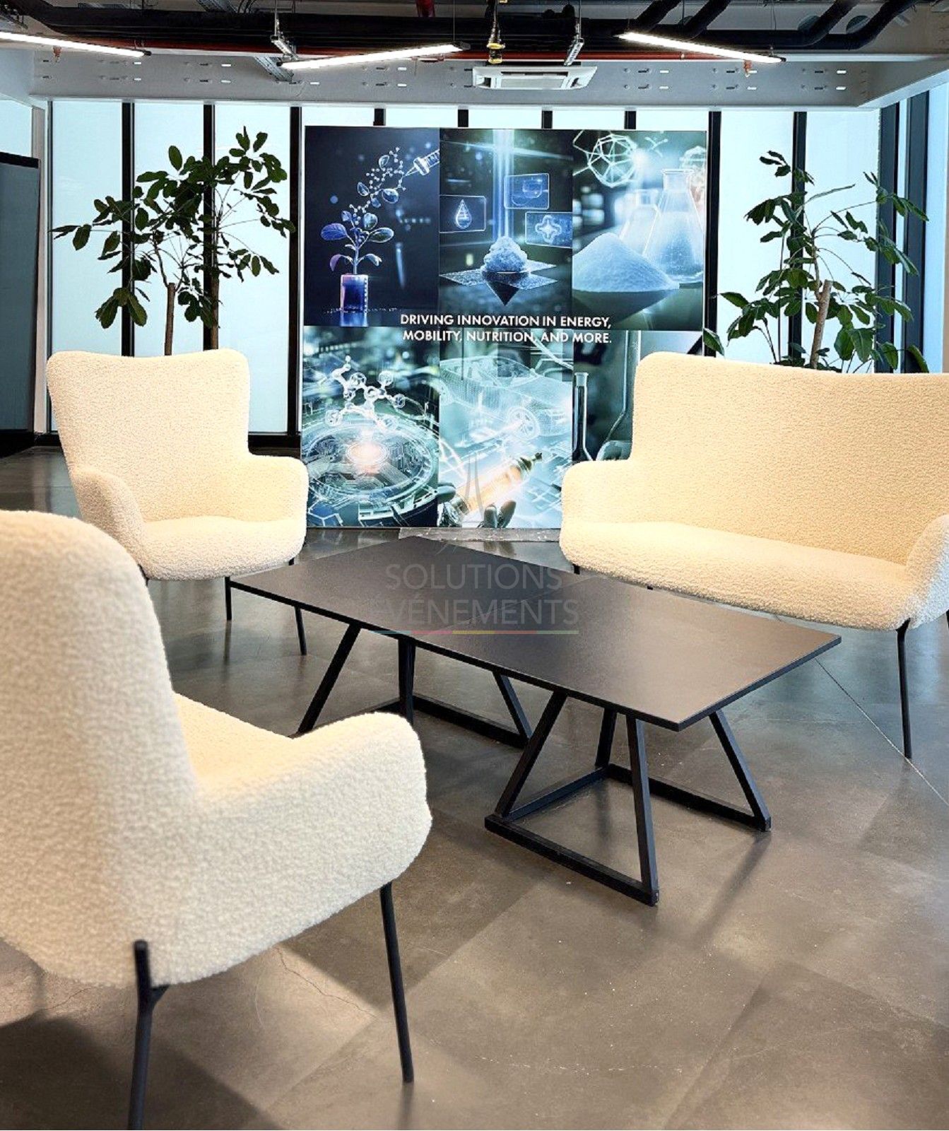 Table Basse Linea Noir - Plateau Noir - Visuel 5