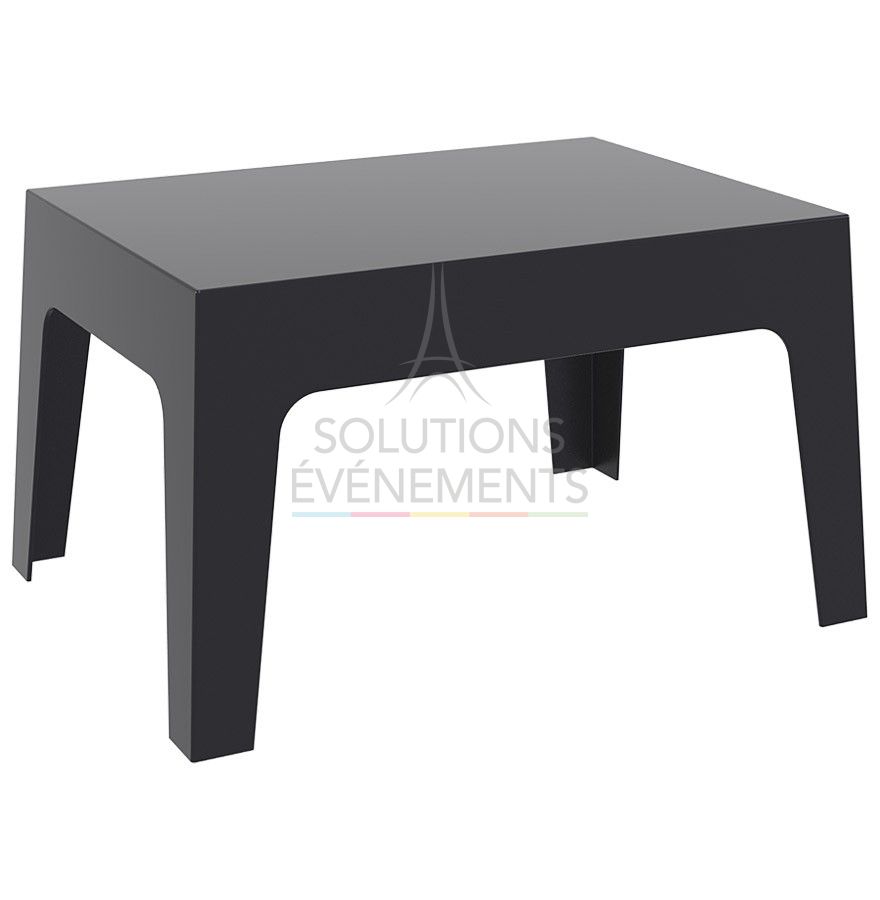 Location de table basse lounge noire