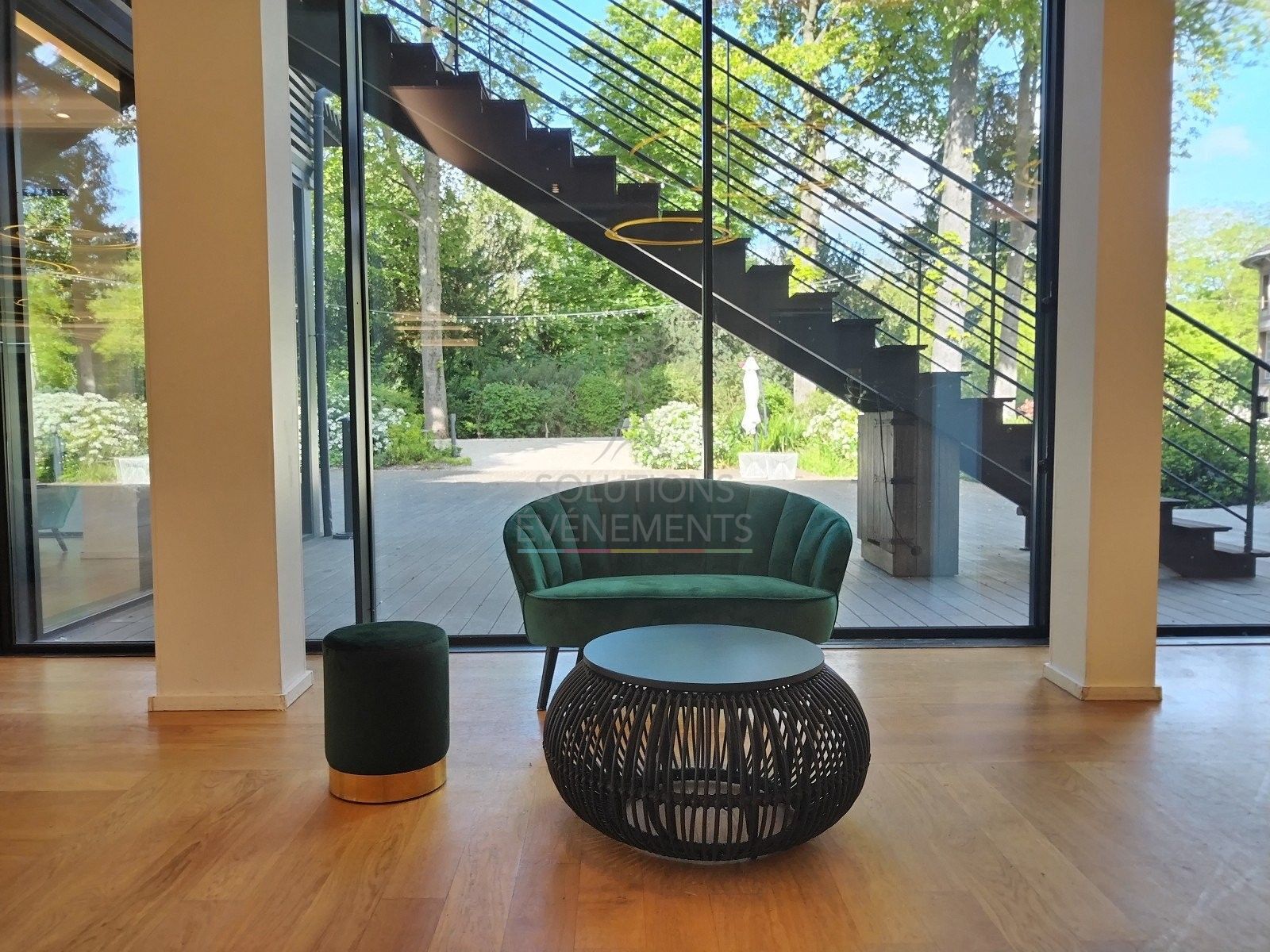 Table basse Rotin Noir Cap Ferret - Visuel 4