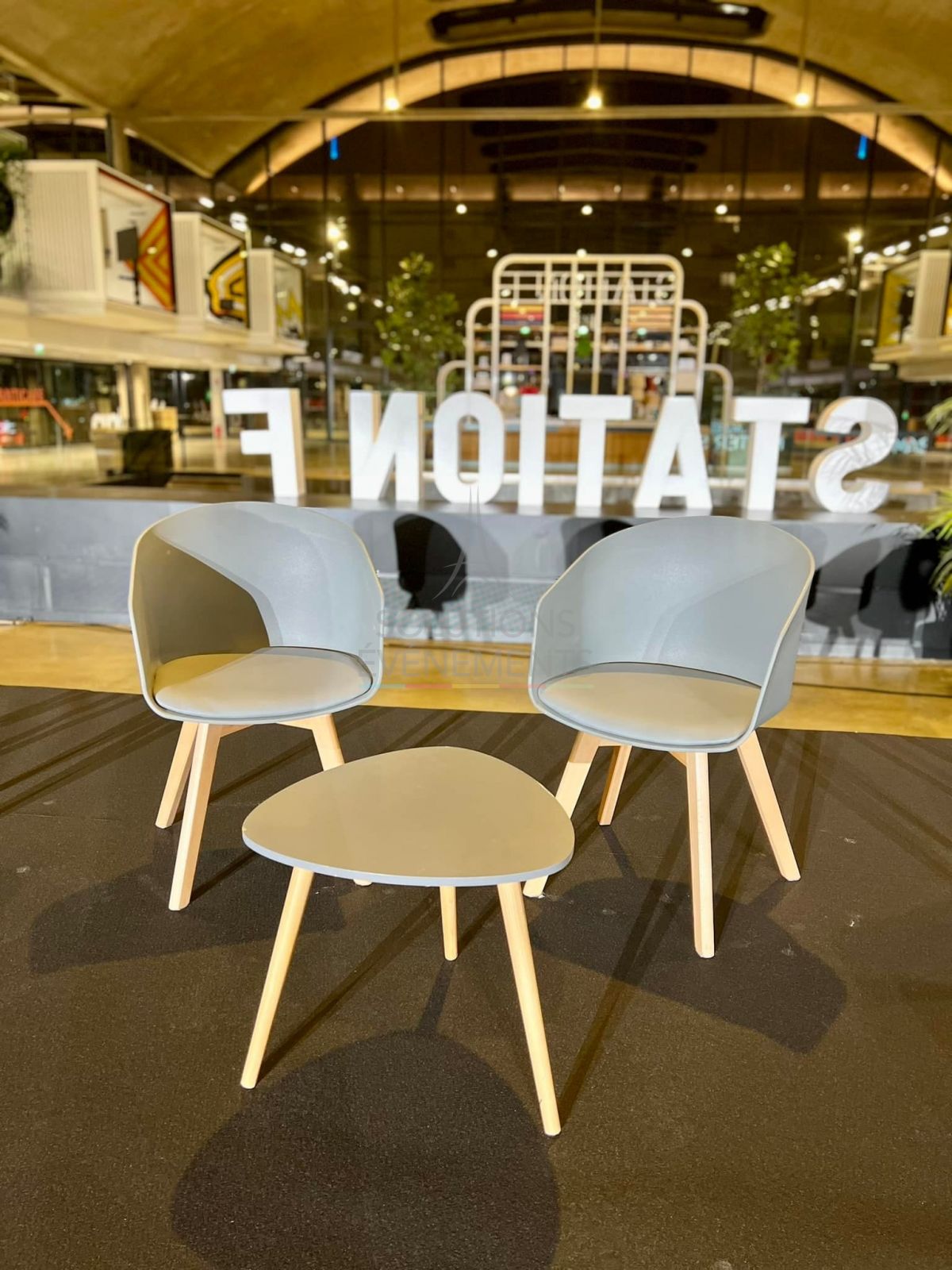 Table basse Scandinave grise - Visuel 4