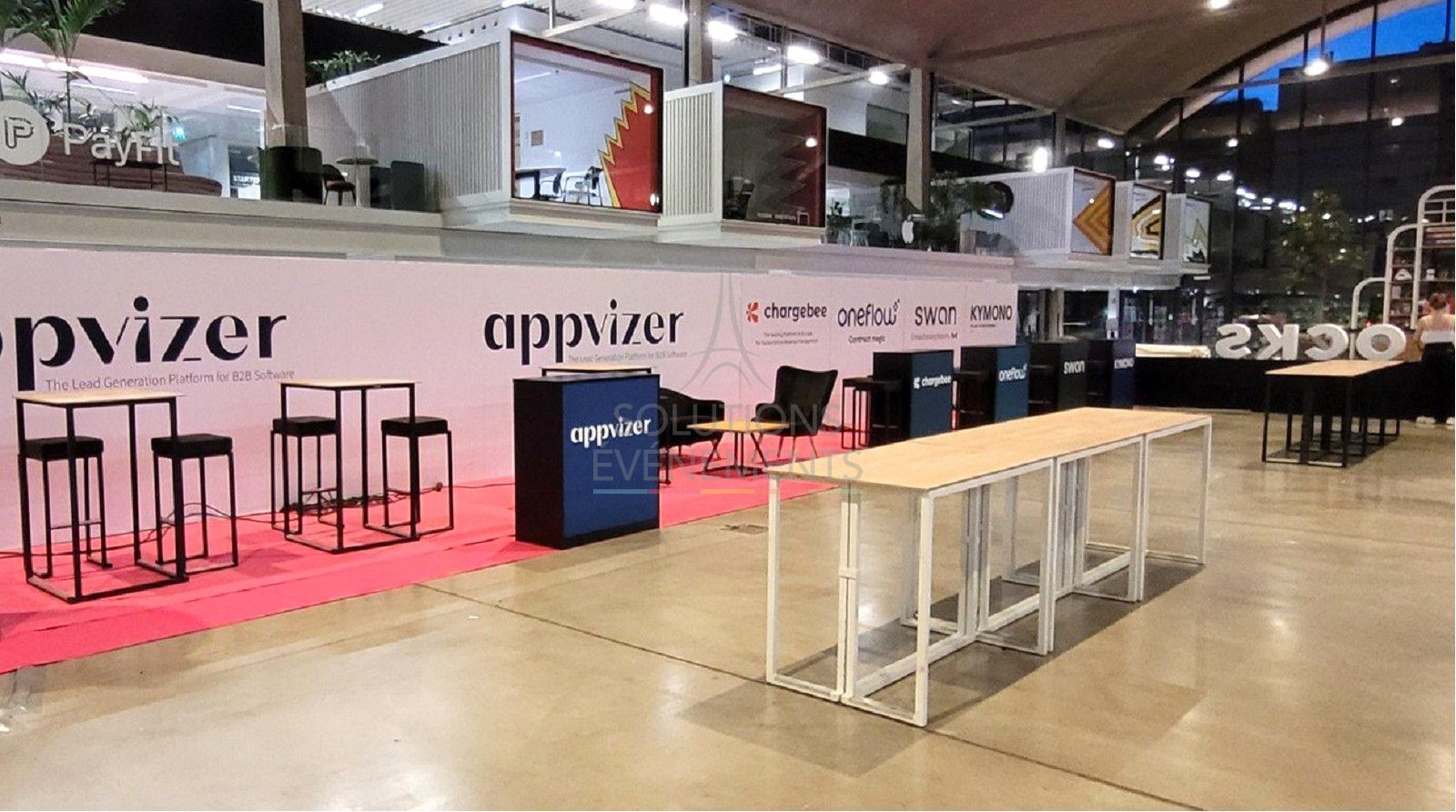 Table Buffet Kubo Noire - Plateau Pembroke - Visuel 3