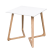 location de petite table design avec plateau blanc