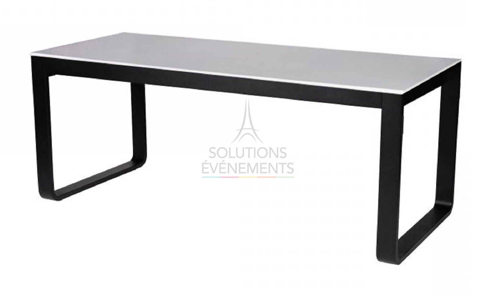 Location de table design Flow Dinner blanche