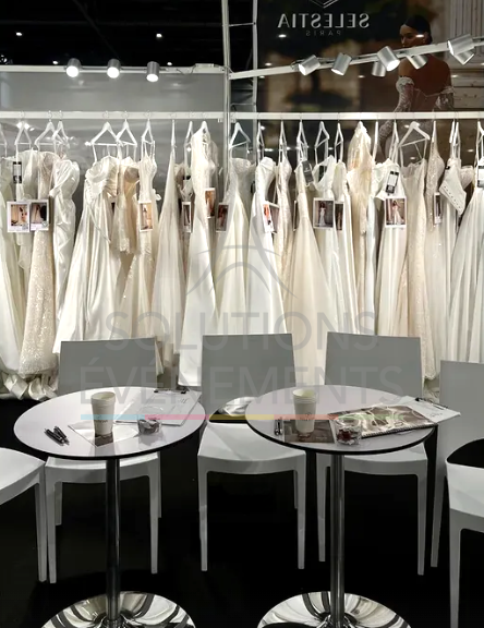 table guéridon modulo blanc - visuel 3