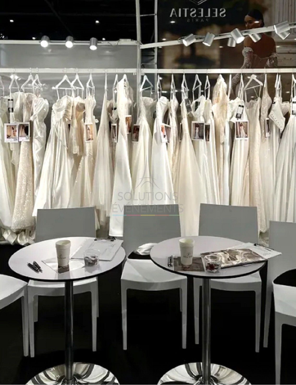 Table Guéridon Modulo blanc 60cm - Visuel 3