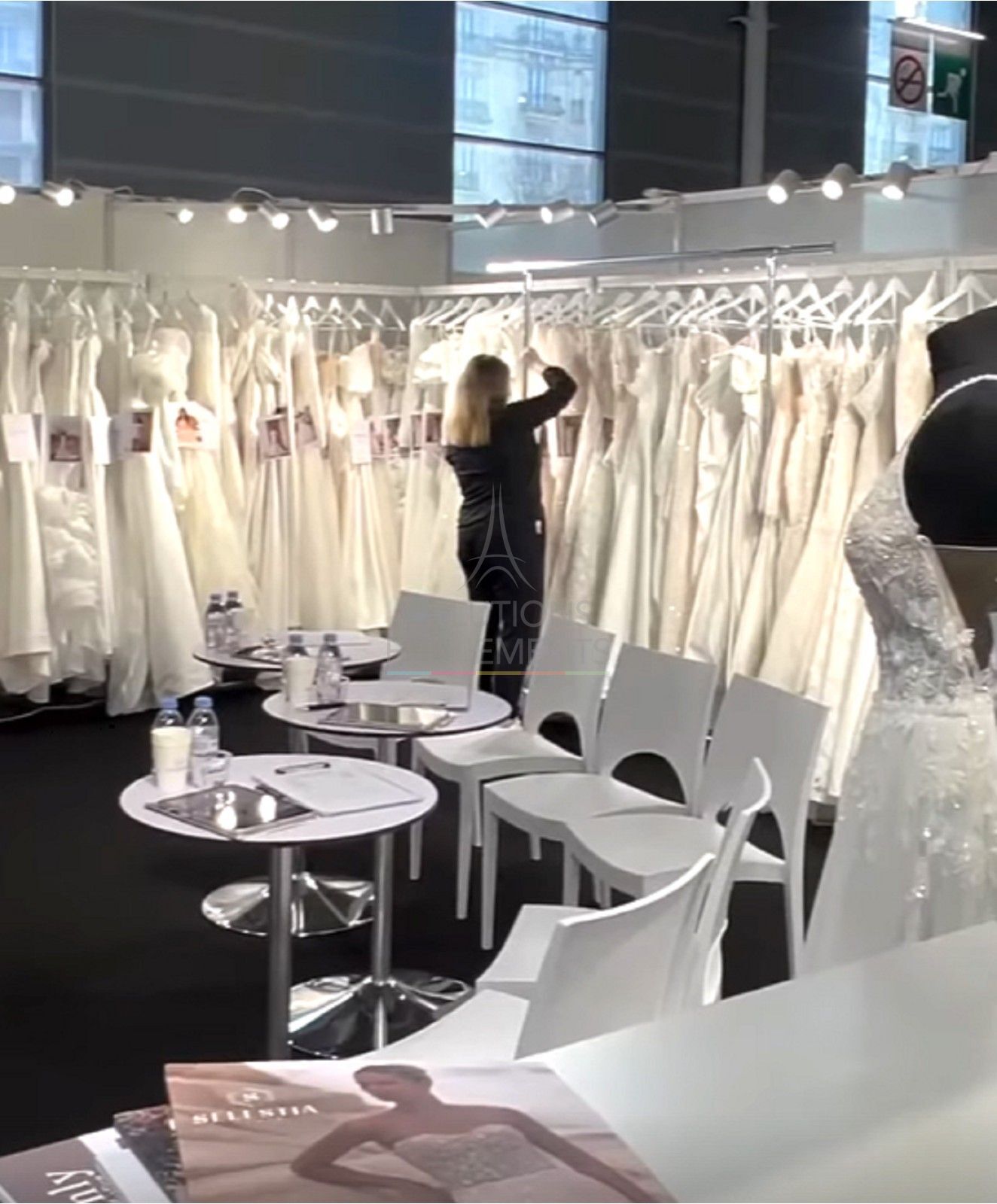 Table Guéridon Modulo blanc 60cm - Visuel 4