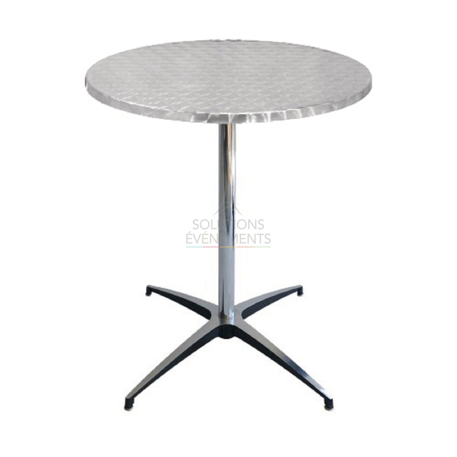 Location de table guéridon bistrot, de diamètre 60cm