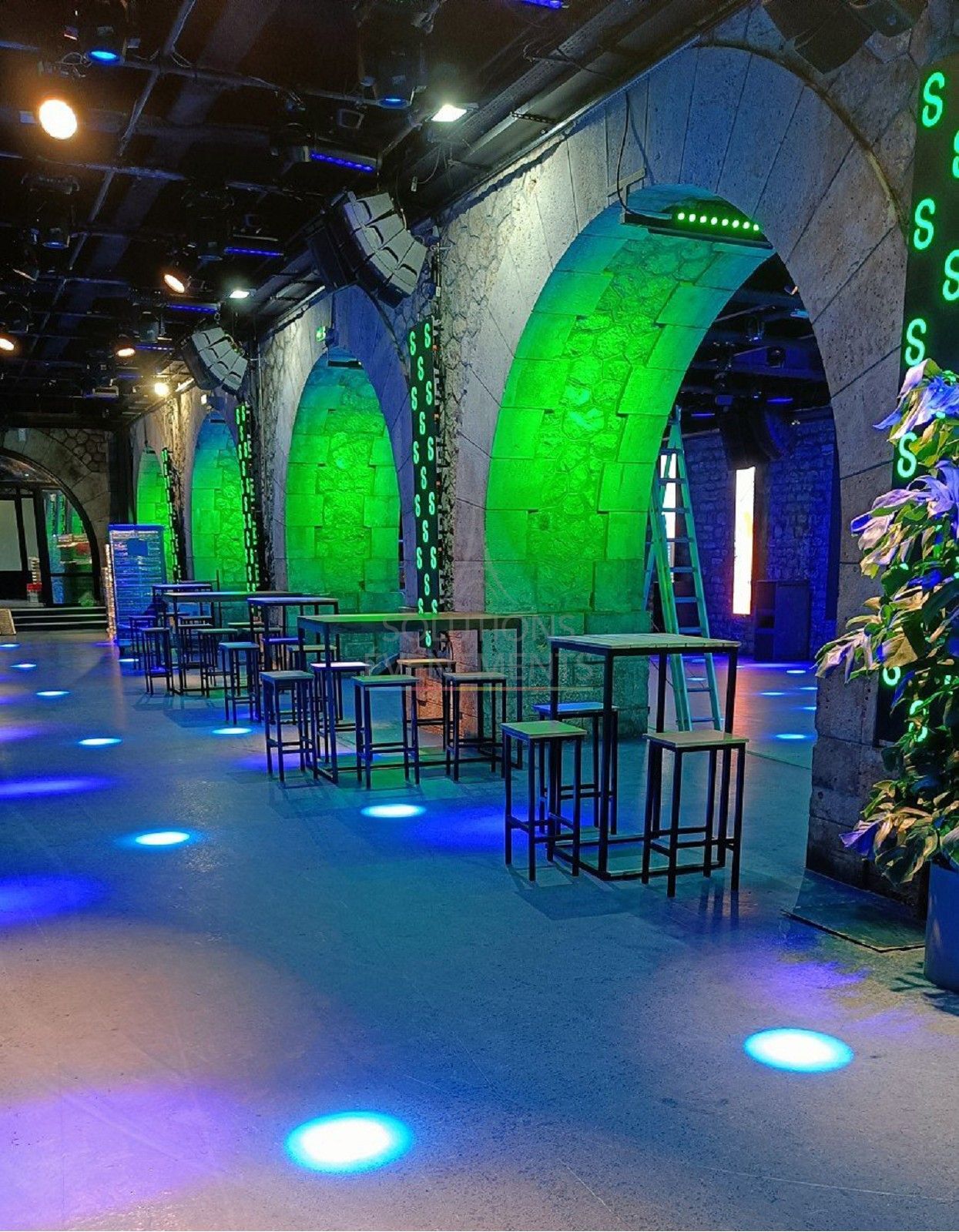 Table Haute industrielle Edison - Visuel 2