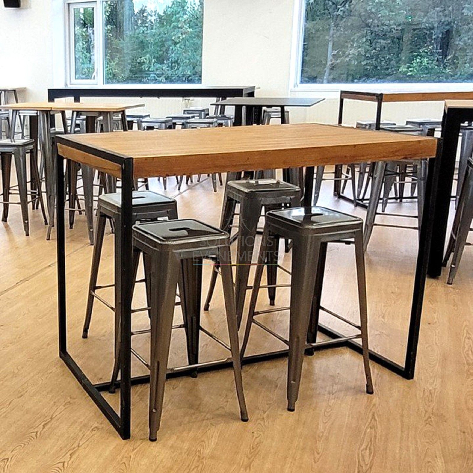 Table Haute industrielle Edison - Visuel 4