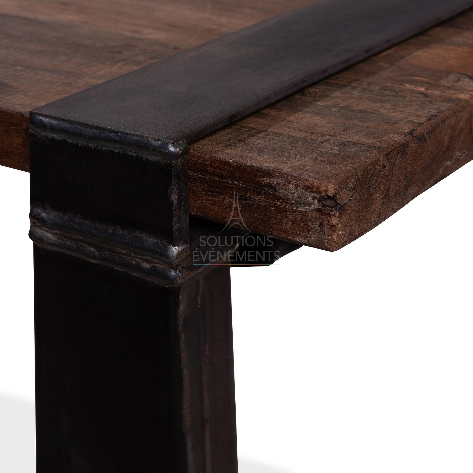 Table haute industrielle Gustave - 120 x 80 cm - 4 pax - Visuel 3