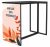 custom black kubo high table - black top