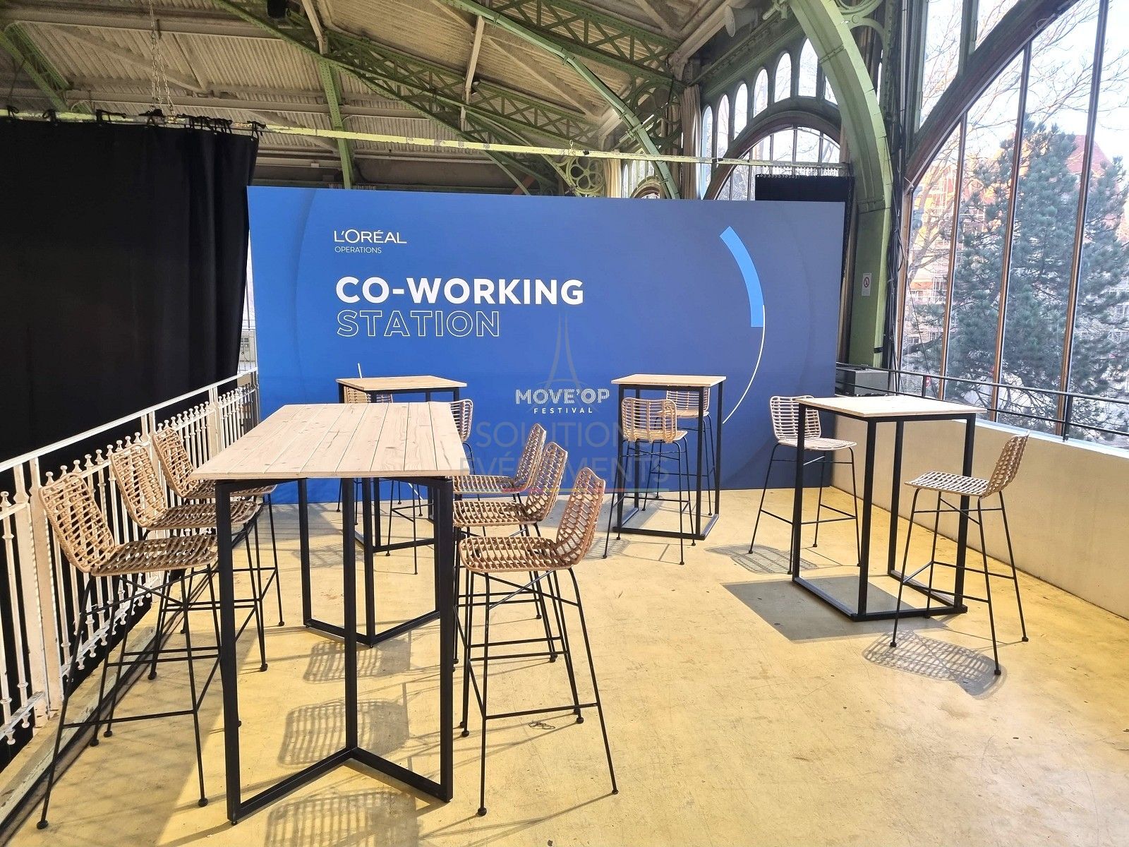 Table haute Tribo Noir - Plateau Senlis - Visuel 5