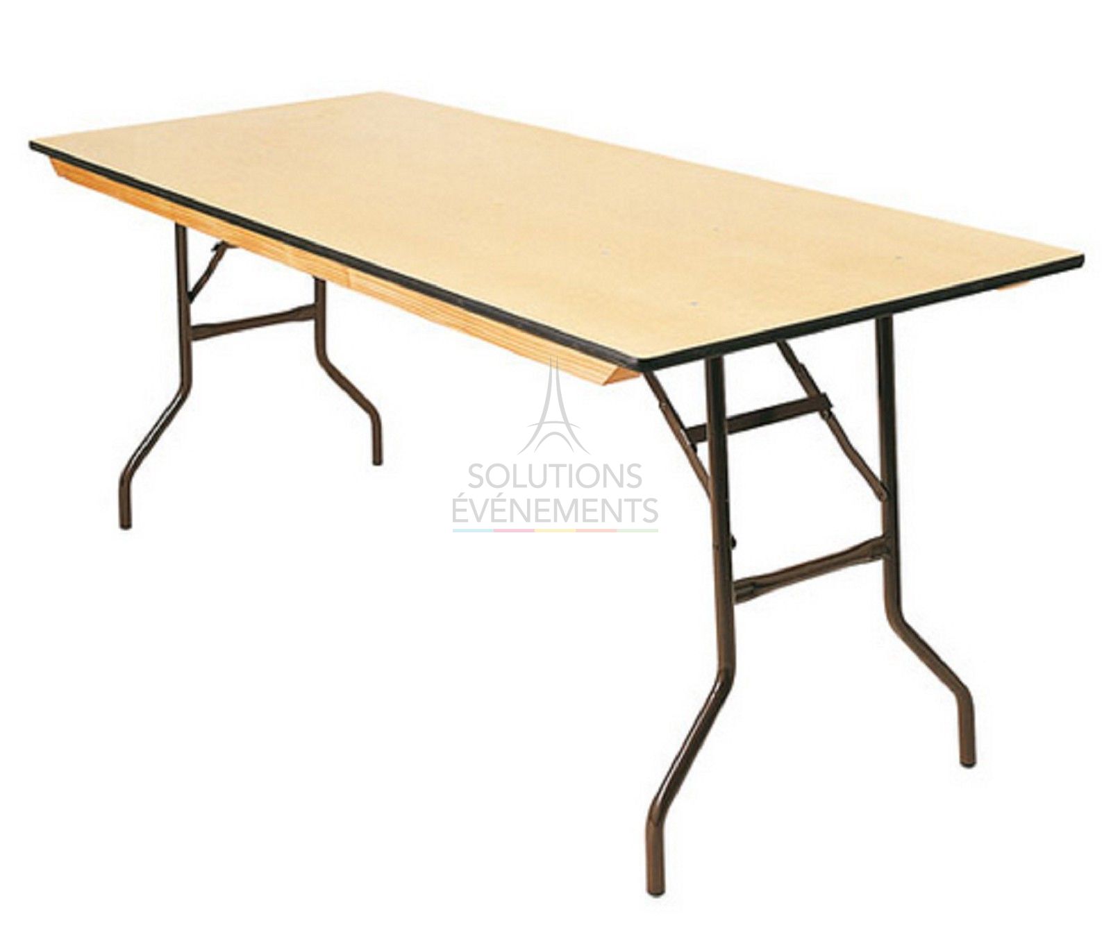Location de table pliante polyvalente en bois 2 mètres x 80cm