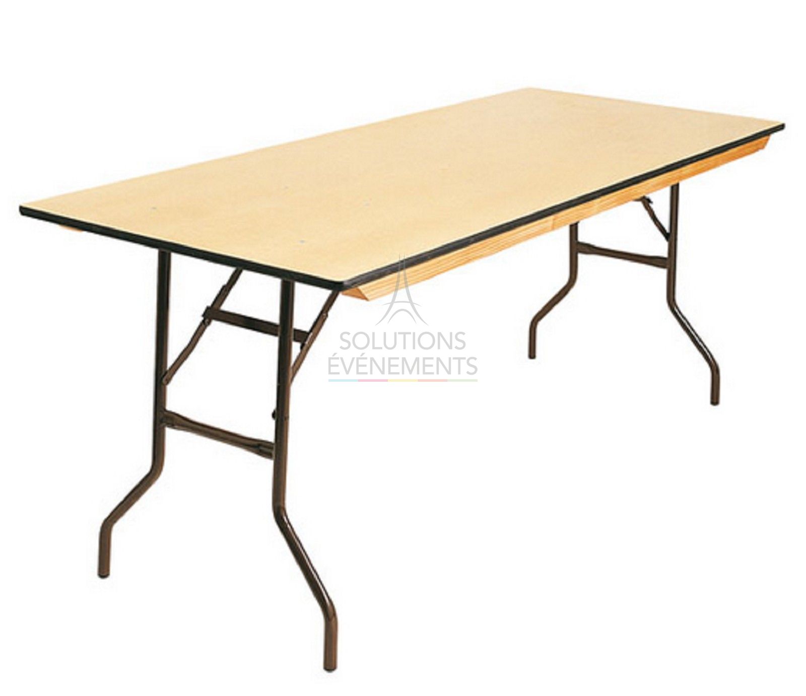 Location de table pliante polyvalente en bois 2 mètres x 80cm