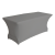 Rectangular table for 6 to 8 people with gray cover